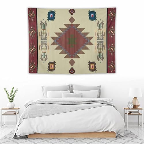 Aztec Tapestry, Ethnic Tribal Vintage Bohemian Geometric Style Tapestries Home Decor for Living Room Bedroom Decoration 40in Wx30in H (102×76cm) - color: Bohemian Tapestry-22, size: 40in"Wx30in"H (102×76cm)