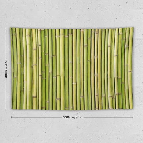 HZOHNAGO Bamboo Tapestry Chinese Style Green Pattern Printed Wall Tapestry Painting Wall Hanging for Bedroom Living Room Dorm 90" W x 60" H - color: Bamboo-7, size: 90"L x 60"W