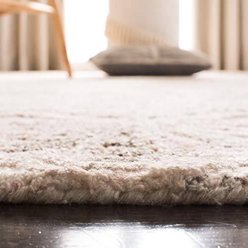 SAFAVIEH Marquee Collection Runner Rug - 2'3" x 6', Beige & Ivory, Handmade Mandala Medallion Wool, Ideal for High Traffic Areas in Living Room, Bedroom (MRQ110B) - color: Beige/Ivory, size: 2'3" x 6' (Runner)