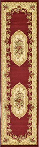 Unique Loom Versailles Collection Area Rug - Henry (2' 7" x 10' Runner Red/Brown) - color: Red/Brown, size: 2'7" x 10' (Runner)