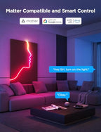 Govee RGBIC Neon Lights, LED Smart Neon Rope Light 2 Works with Matter, Alexa, Google Assistant, Custom DIY Neon Strip Lights for Bedroom and Wall Decor, Softer Material, 9.8ft, White - size: 9.8ft