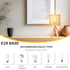 Hamilyeah Tripod Lamps for Night Stands Set of 2, Boho Bedside Lamps with Wicker Shade, Woven Table Lamps for Living Room with On/Off Switch, Wood Desk Lamps for Bedroom - color: Wood Wicker 2 PACK