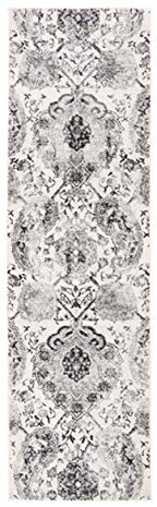 SAFAVIEH Madison Collection Runner Rug - 2'3" x 10', Cream & Silver, Boho Chic Glam Paisley Design, Non-Shedding & Easy Care, Ideal for High Traffic Areas in Living Room, Bedroom (MAD600D) - color: Cream/Silver, size: 2'3" x 10' (Runner)