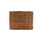 Aspen Creative 50503 Drum Clip-On Chandelier Lamp Shade, Natural Rattan, 5" Top x 5" Bottom x 4" Height - color: Natural - 5"