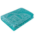 100% Cotton Throw Blanket for Couch Sofa or Bed All Season Terry Blankets & Throws, Lightweight & Breathable Cotton Blanket, Picnic Rug, Terry Bed Sheet (Turquoise) - color: Turquoise