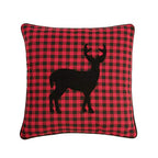 C&F Home Plaid Woodford Deer Silhouette Tufted 100% Cotton Accent Throw Pillow 18" x 18" All Seasons Fall Harvest Autumn Summer Lodge Cabin Rustic Lakehouse Home Living Room Sofa Couch Chair Bed