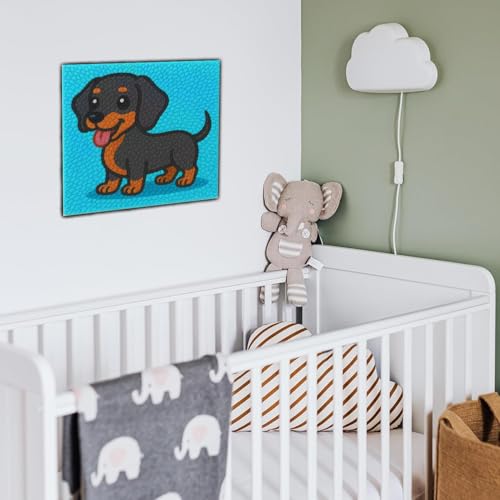 Latch Hook Kits for Kids Adults DIY Rug Tapestry Kits with Printed Canvas Embroidery Kits Festival Christmas Gifts Home Decoration (Dog) - color: Dog