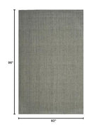 SAFAVIEH Natural Fiber Collection Area Rug - 5' x 8', Green & Grey, Handmade Farmhouse Jute, Ideal for High Traffic Areas in Living Room, Bedroom (NF730B) - color: Green/Grey, size: 5' x 8' (Rectangular)