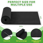 Riare 16x160 Inch Black Felt Planter Liner Roll- 2 Rolls Non-Woven Fabric Planter Liner for Outdoor Plants, Coco Liner Roll Alternative Basket Planter Liner for Planters Hanging Basket Window Box - size: 16 x 160 Inch