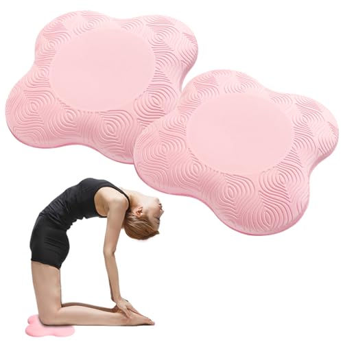2 packs Yoga Knee Pad Mats Extra Thick for Knees Elbows Wrist Hands Head Foam Pilates Kneeling pad Yoga Knee Cushion Thick Exercise Pads for Knees Elbows Wrist Hands Head Foam Pilates Kneeling pad，Support Foam Pads for Women and Men - color: Pink