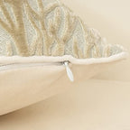 Yangest Beige Throw Pillow Cover Velvet Cushion Cover Branches Rectangular Neutral Pillowcase for Sofa Couch Bedroom Living Room, 12x20 Inch - color: Beige, size: 20" x 12" (Pack of 1)