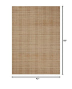 Loloi Chris Loves Julia Judy Collection JUD-01 Natural/Cream 3'-6" x 5'-6" Accent Rug - color: Natural / Cream, size: 3'6" x 5'6" (Rectangular)