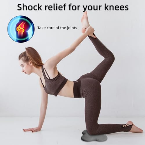 2 packs Yoga Knee Pad Mats Extra Thick for Knees Elbows Wrist Hands Head Foam Pilates Kneeling pad Yoga Knee Cushion Thick Exercise Pads for Knees Elbows Wrist Hands Head Foam Pilates Kneeling pad，Support Foam Pads for Women and Men - color: grey