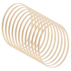 M METERXITY 12 Pack Wooden Bamboo Floral Hoop-9 Inch Craft Wooden Wreath Rings, Apply to DIY Wedding Wreath Decor/Macrame Dreamcatcher/Wall Hanging Crafts (Wooden) - size: 9 Inch