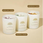 AvaConcept Healing Crystal Candle Gift Set – Set of 3 Amethyst, Amazonite & Sunstone Hand-Poured Soy Wax Lavender Jasmine, Coastal Breeze & Jungle Attachment Aromatherapy 3.5oz Each | Premium Gift Box - size: 3.5oz, style: Lavender Jasmine, Coastal Breeze