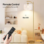 QIYIZM Glass Floor Lamp for Living Room,Bedroom,Gold Dimmable Standing Lamp with Remote,Brass White Tall Lamp Boho Mid Century Modern Floor Lamps Arc Floor Light Lamp Girls Kids Bohemian - size: 26-Floor Lamp