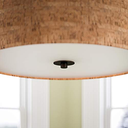 Kenroy Home Bulletin 3 Light Pendant with Tan Finish, Casual Style, 19.5" Height, 22" Width, 22" Depth - color: Oil-Rubbed Bronze