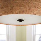 Kenroy Home Bulletin 3 Light Pendant with Tan Finish, Casual Style, 19.5" Height, 22" Width, 22" Depth - color: Oil-Rubbed Bronze