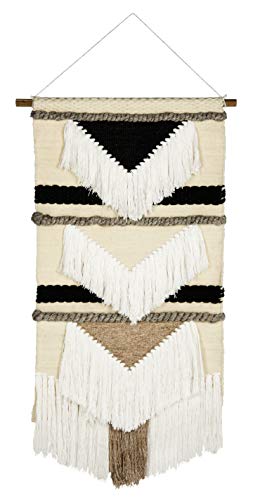 Safavieh Home Collection Sedona Beige and Brown Woven Wall Art - color: Black/White, size: 29"L x 4"W