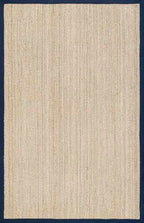 Nuloom Elijah Navy/Natural, 4' x 6', Basketweave, Seagrass, Soft and Textured, High Traffic, Stain Resistant, Easy Clean, Durable Area Rug for Bedroom, Living Room, Dining, Den, Foyer, Entryway - color: Navy, size: 4' x 6' (Rectangular)