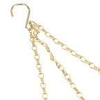 PINGEUI 8 Pack Gold Hanging Baskets Chains, 16 Inch Heavy Duty Metal Hanging Basket Chain Decorative Chains with S Hook, Plant Hanger Indoor Outdoor Replacement Hanging Chains