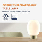 ‎Newhouse Lighting Altura, Brass 2700K Dimmable Cordless USB-C Rechargeable Glass Table Lamp NHTL-AL-BRS, Cordless Desk Lamp for Living Room, Bedroom, Coffee Table, and Other Cozy Home Decor - style: Altura Table Lamp