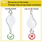Adjustable Plant Pulley Hanger-2 Pack, Plant Pulley Retractable Hanger, Pully Hook for Hanging Garden Basket Pots, Bird Feeder Outdoor Heavy Duty