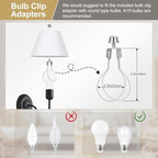 Small Lamp Shades Set of 2, 5.5" Top x 10" Bottom x 6.6" High, Small White Lamp Shades for Table Lamps, Fabric Lampshade Replacement for Bedside Lamp, Wall Sconces, Spider, Clip on Adapters Included - color: White