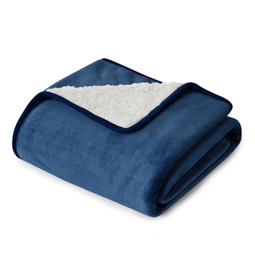 Bedsure Waterproof Dog Blankets for Small Dogs - Small Cat Blanket Washable for Couch Protection, Sherpa Fleece Puppy Blanket, Soft Plush Reversible Throw Furniture Protector, 25"X35", Blue - color: Blue, size: S(25x35")