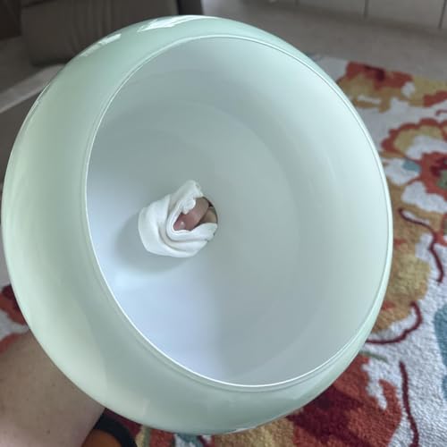 Mid Century Ceiling Light Fixture - Milk Glass Shade, Gold Modern Flush Mount Lamp for Hallway, Dining Room, Kitchen - color: Flush-Milk Green