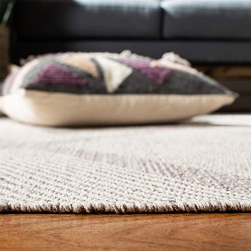SAFAVIEH Montauk Collection Accent Rug - 2' x 3', Grey, Handmade Cotton, Ideal for High Traffic Areas in Entryway, Living Room, Bedroom (MTK821A) - color: Grey, size: 2' x 3' (Rectangular)