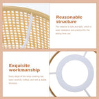 UKCOCO Rattan Woven Lamp Shade for E27 E14 Bulbs Rustic Cylinder Lampshade for Table Lamps Floor Lamps Pendant Lighting Boho Style Home and Hotel Decor 5.5 Inch