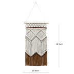 BMIDRUT Hanging Macrame Tapestry Dream Catchers Hand Woven Tapestries Boho Wall Art Decor Home Wall Decor Wall Pediment - size: 28"L x 16"W