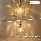 Modern Gold Pendant Light – 10" Dome Glass Hanging Light Fixture, Single E26 Pendant Lighting for Kitchen Island, Dining Room, Bedroom, Hallway, Adjustable Ceiling Lamp - color: Gold-Medium