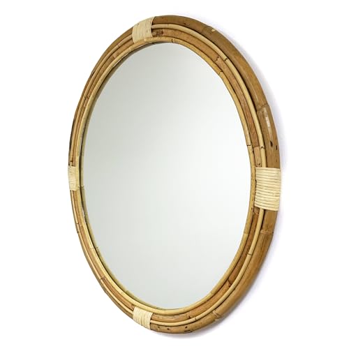 Rutledge & King Wall Mirror - Rustic Round Mirror - Decorative Circle Mirrors for Bathrooms, Living Rooms, and Bedrooms (1 Pack, Brunswick - Extra Large) - color: Brunswick - Extra Large