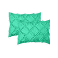 Elegant Comfort 2-Pack Sham Set Pinch Pleat Design, 1500 Premium Hotel Quality Microfiber, Stylish Design-Easy Care,Wrinkle and Stain Resistant, 2-Piece Sham Set, Pleated Standard/Queen, Paradise Teal - color: Paradise Teal, size: 26" x 20" (Pack of 2)
