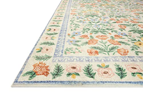 Loloi Rifle Paper Co. Eden Collection EDE-02 Mughal Garden Cream 3'-6" x 5'-6" Accent Rug feat. CloudPile™ - color: Mughal Garden Cream, size: 3'6" x 5'6" (Rectangular)