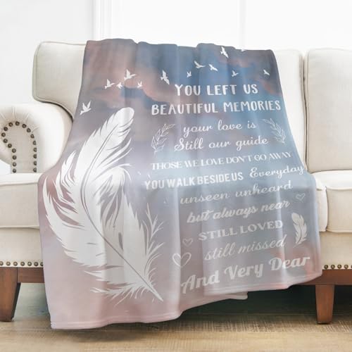 Levens Bereavement Gifts Blanket 60"x50" Sympathy Memorial Gifts for Loss of Loved one, Sympathy Gifts, in Memory of Loved One Gifts, Grief Condolences Remembrance Hugs Throw Blanket - color: Bereavement Blanket, size: 50"x60"