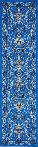 Unique Loom Sialk Hill Collection Area Rug - Washington (2' 2" x 8' 2" Runner, Dark Blue/ Black) - color: Dark Blue/Black, size: 2'2" x 8'2" (Runner)