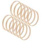 M METERXITY 12 Pack Wooden Bamboo Floral Hoop-4 Inch Craft Wooden Wreath Rings, Apply to DIY Wedding Wreath Decor/Macrame Dreamcatcher/Wall Hanging Crafts (Wooden) - size: 4 Inch