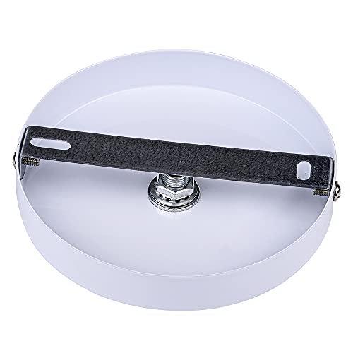 Arturesthome 4.7" White Ceiling Plate Light Kit Rewind Single Hole with Hardware,Ceiling Canopy for Pendant Lighting or Chandelier,Easier to Install Than Standard Canopies - color: White, size: 4.7 Inch