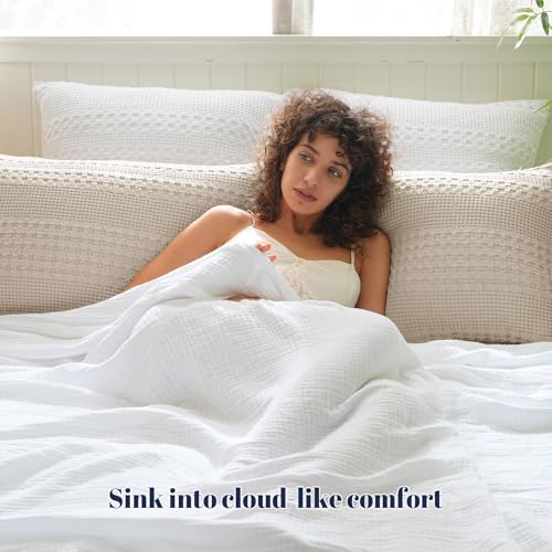 PHF 100% Cotton Waffle Body Pillowcase with Zipper, 1 Pack 20" x 54" Soft Skin-Friendly Pillow Sham, No Filling, Aesthetic Woven and Breathable Waffle Weave Body Pillow Cover for Bed, Oatmeal - color: Oatmeal, size: 54" x 20" (Pack of 1)