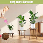 3-Pack Wood Plant Stands Indoor, Mid-Century Modern Plant Stool for 6-12 Inch Pots, Tall Single Corner Wooden Planter Table for Multiple Plants, Living Room, Balcony, and Office
