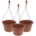 3Pcs Hanging Hanging Plant Pot Basket with Drainage Holes for Home Balcony Pots