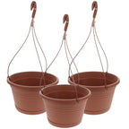 3Pcs Hanging Hanging Plant Pot Basket with Drainage Holes for Home Balcony Pots