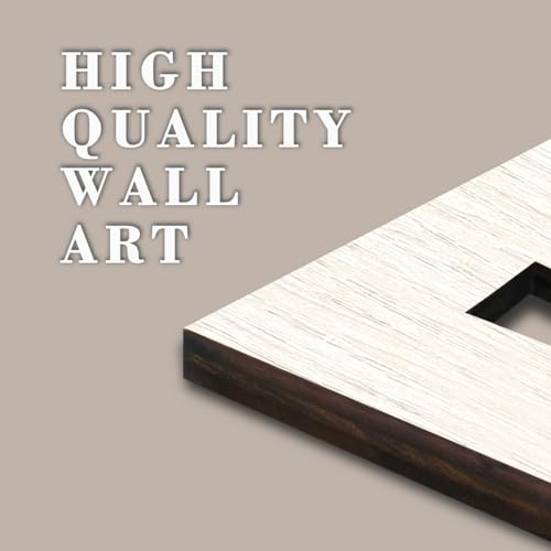 IARTTOP Large Boho Wood Wall Art 16x32 Inch Mid Century Modern Bohemian Wooden Wall Decor Brown Minimalist Geometric Plant Decor for Bedroom Living Room Dining room Set of 3 - color: Brown mid-modern century, size: 16 x 32 inches