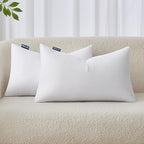 MIULEE 12x20 Inches Pillow Inserts Pack of 2, Decorative Throw Pillow Inserts for Couch - size: 12x20 Inch