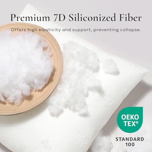 Ashler Home Deco Throw Pillows Insert- 12x20 Pillow Inserts with Air Layer, Premium Bed and Couch Pillows - Indoor Decorative Throw Pillow, Lumbar Cushion Sham Stuffer, Pack of 2, White - size: 12x20 Inch