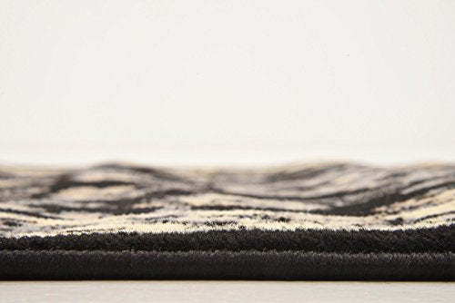 Unique Loom Sialk Hill Collection Area Rug - Washington (2' 2" x 8' 2" Runner Black/Gray) - color: Black/Gray, size: 2'2" x 8'2" (Runner)