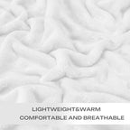 Christmas White Throw Blanket,Super Soft Cozy Blanket for Couch Sofa Bed.Plush Microfiber Blanket Lightweight,50x60 Inch - color: White, size: Throw(50"×60")